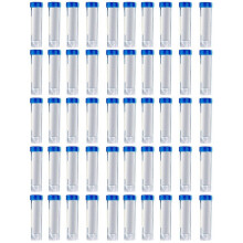 50 stuks 50 ml gegradueerde centrifugebuizen, laboratorium cryovials, blauwe centrifugebuizen met schroefdop,