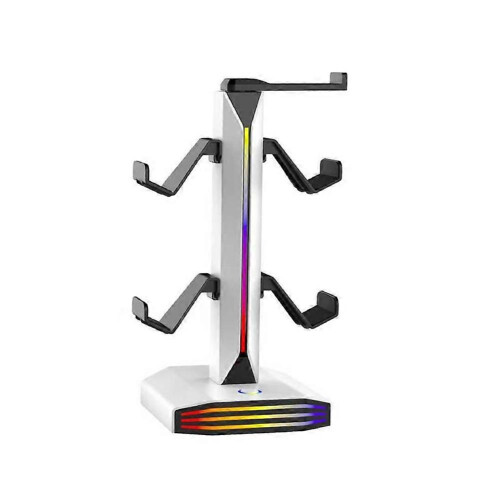 Supporto per cuffie compatibile con la scrivania, supporto per cuffie da gioco e supporto per controller,
