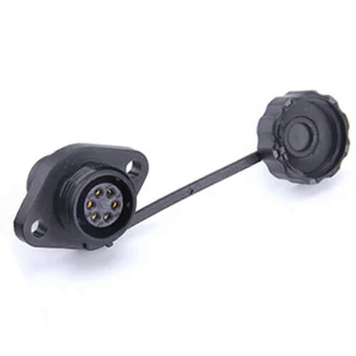 SP13 Waterproof Connector IP68 6 Pin Cable Connectors Male/Female Plug and Socket Nut/Flange/Docking 2
