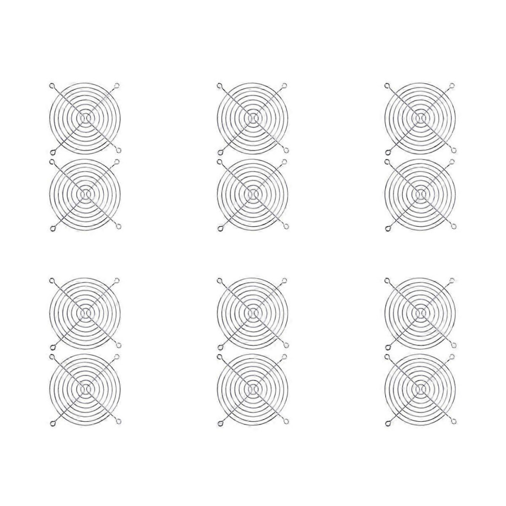 2 X Metal Wire Finger Guard Grill For 120 X 120Mm Computer Case Fan Silver 9319739813104