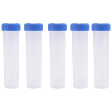 5 Pieces 50ml Plastic Transparent Centrifuge tube with scale Plastic test tube with Screw Cap
