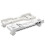 Computer Host Bracket Mobile PC Holder Computer Tower Stand White 1