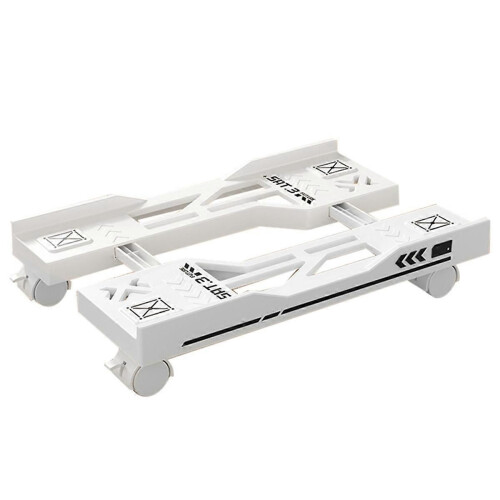 Computer Host Bracket Mobile PC Holder Computer Tower Stand White