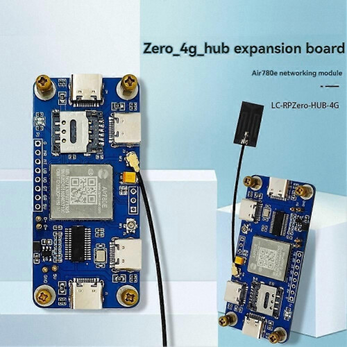 4G HUB Expansion Board Air780e Networking Module 4G CAT1 LTE Ethernet Module for Zero Dedicated 2