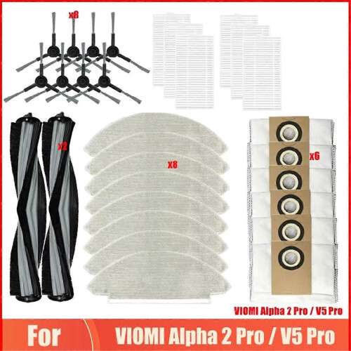 Για ηλεκτρική σκούπα ρομπότ Alpha 2 Pro / V5 Pro, κυλινδρική βούρτσ