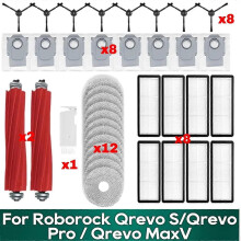 Części do robota odkurzającego Qrevo S, Qrevo Pro, Qrevo MaxV, Qrevo Plus Główna szczotka boczna Filtr