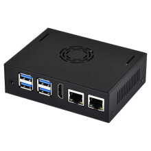 Custodia in metallo compatibile con la scheda VisionFive2 (scheda NON inclusa), con ventola di raffreddamento,