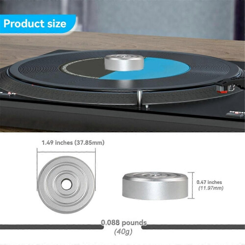 Vinyl Record Weight Stabilizer Disc Balanced Clamp for Turntable LP Record Player Accessories 1