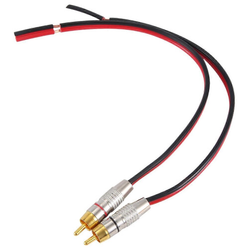 Speaker Cables to Plugs Adapter, 2-Channel (1 Foot) 2