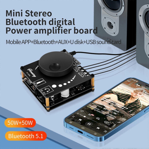 -AP50L Ψηφιακή πλακέτα ενισχυτή Bluetooth Mini έκδοσης 50W+50W HIFI υψηλής 1