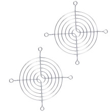 2 x Metal Wire Finger Guard Protection Grid 80 mm PC Fan Cooler