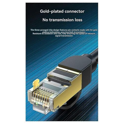 Cat8 40Gbps Ethernet Cable 1.5M 2000MHz High Speed Internet Double Shield Networking for PC Router 2