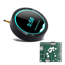 Smart Home ESP32 S3 Development Board WiFi Bluetooth 2.1 Inch 480x480 Round Push Knob IPS LCD TFT Display Module, Black
