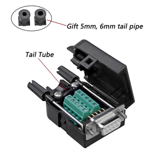 4PCS θηλυκός σύνδεσμος ξεμπλοκαρίσματος DB9, DB9 χωρίς συγκό 2