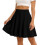 Women's Skort Skirt, Casual, Basic, Versatile,-Black XL 1