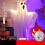LED-lys Halloween-spøkelsesdekorasjon 40x50cm 4