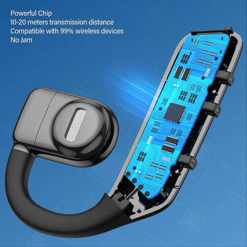 Bluetooth Wireless Earphone Noise Cancelling Bone Conduction Open Ear Headphone Left Right Universal 2