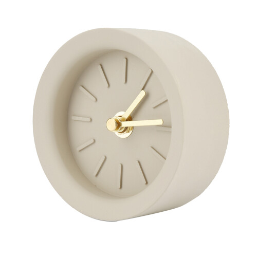 Nikou Concrete Alarm Clock with Copper Hands 1