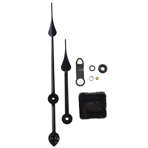 Silent Quartz Clock Movement Kit with Long Hands 2