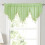 Triangle Kitchen Short Curtain Valance – Sky Blue, 130 x 4