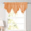 Triangle Kitchen Short Curtain Valance – Sky Blue, 130 x 5