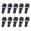 10Pcs 10A AC 250V 5mm x 20mm Panel Mounted Plastic Fuse Holder Socket 2