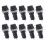 10Pcs 10A AC 250V 5mm x 20mm Panel Mounted Plastic Fuse Holder Socket 3