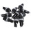10Pcs 10A AC 250V 5mm x 20mm Panel Mounted Plastic Fuse Holder Socket 4