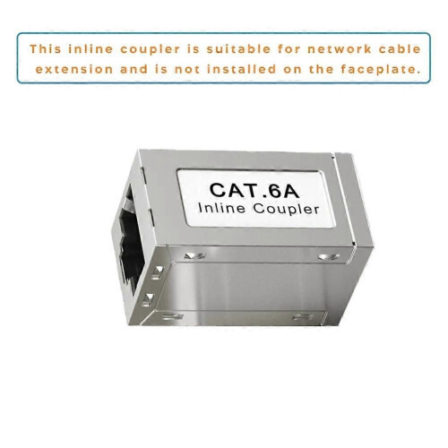 Θωρακισμένος σύνδεσμος RJ45 θηλυκό σε θηλυκό CAT6A, ενσωματωμέν 2
