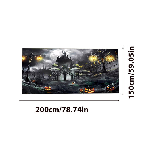 Halloween Decor Garage Hanging Cloth Tapestry 1pc 1