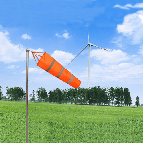 Flughafen-Windsack, orange, wasserdicht, reflektierend, 60 cm 1