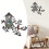 Metal Tree Wall Art with Birds, 30 x 27 cm 3