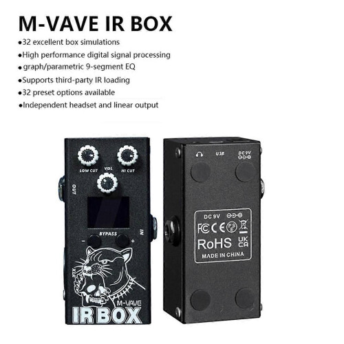 IR-BOX Gitarr Bas Effekter 32 förinställda alternativ 1