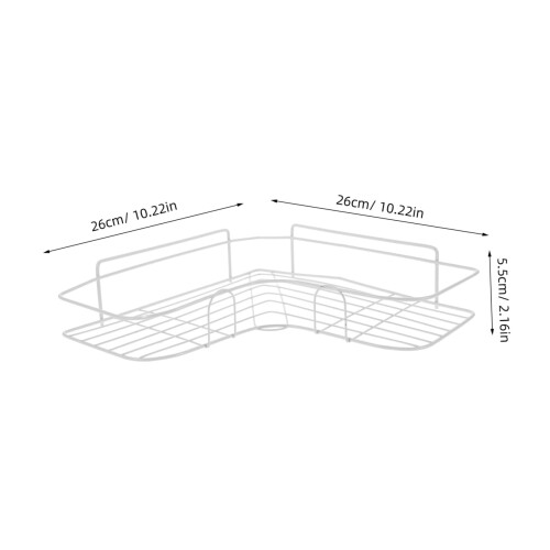 Wall Mounted Shower Shelf Organizer for Bathroom Storage, Rustproof and SpaceSaving Design 1
