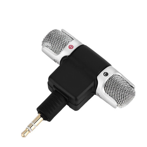 Mini Stereo Microphone with 3.5mm Gold Plated Jack for PC, Laptop, MD, Camera 2
