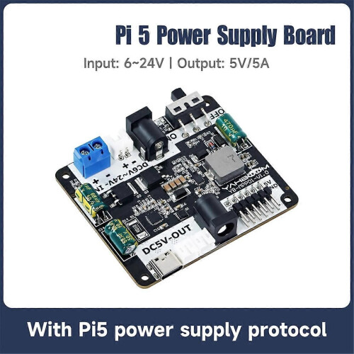 For 5 Power Supply Expansion Board with Various Power Input Output Interface for NANO STM32 Robot 1