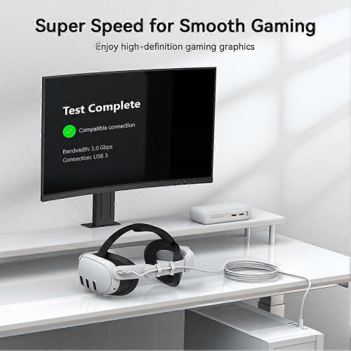 Καλώδιο σύνδεσης AMVR VR Type-C USB 18W με επαναφορτιζόμενο καλώ 1
