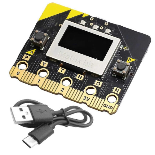 Matrix:Bit Development Board 2.4G Radio/WIFI/BLE Bluetooth ESP32 0.96 Inch OLED C++/Python/Mind+Grap 1
