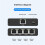 Ethernet Adapter LAN Internet Splitter Gigabit Switch 1 to 2 2