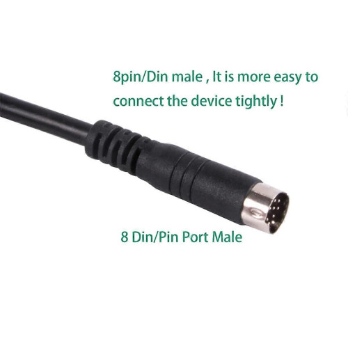 PL2303GT USB 8 Din Mini Plug Adapter RS232 Converter Programming Cable compatible-Allen MicroLogix PLC 1100 1