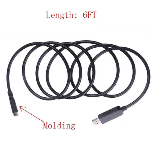 PL2303GT USB 8 Din Mini Plug Adapter RS232 Converter Programming Cable compatible-Allen MicroLogix PLC 1100 2