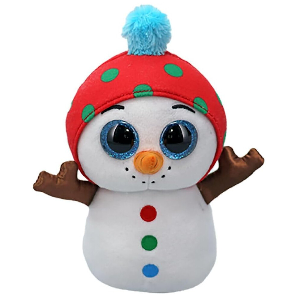 Ty Beanie Boos Collection Dave The Snowman 15Cm Soft Plush Toy