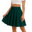 Women's Skort Skirt, Casual, Basic, Versatile, Elastic,-Green M 1