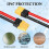Καλώδιο επέκτασης 2 τεμαχίων XT60 12AWG 1FT XT60 σε XT60 με αρσενι 4