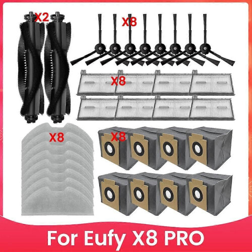 Για ηλεκτρική σκούπα ρομπότ Eufy X8 Pro Αξεσουάρ ανταλλακτικά Κύρ