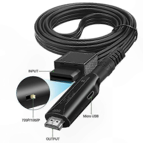 Wii to HDMI Adapter with USB Cable for Gaming Console Connection 2