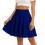 Women's Skort Skirt, Casual, Basic, Versatile,-Royal Blue XL 1