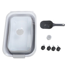 Contenedor plegable para almacenar comida para perros, gran capacidad, sellado, plegable, con ruedas,
