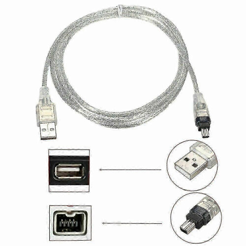 Καλώδιο Mini DV σε USB FireWire IEEE 1394 για επεξεργασία βιντεοκάμερας HDV με υπολογιστή 1