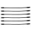 6 Pcs 1 Ft Flat Internet Network Cable Solid Cat6 High Speed Patch Lan Wire With Snagless Rj45 Conne 2